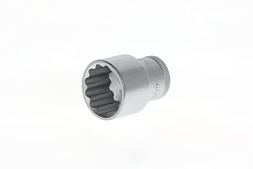 Image of GEDORE Socket, 1/2" 12.5 mm drive, Bi-hex, 24 mm AF, Tool, D 19 24, Chrome-plated steel