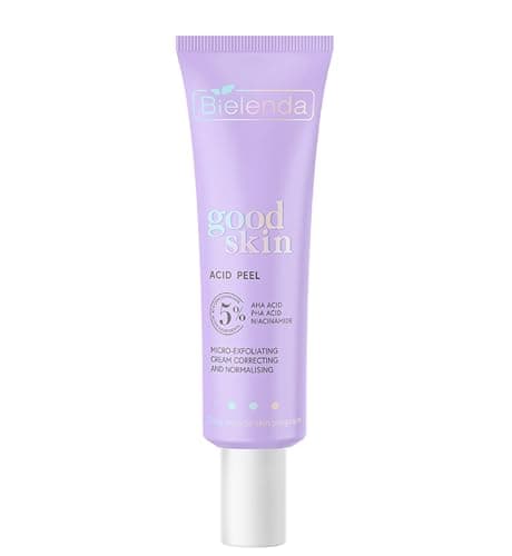 Image of Bielenda Good Skin Acid Peel Corrective and normalizing micro peeling cream AHA + PHA acids, niacinamide, 50 ml