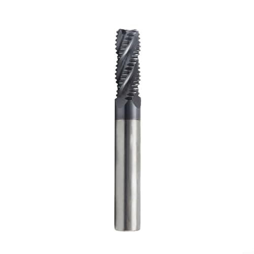 Image of HomeVortex Solid Carbide Roughing End Mill 4-Flute AlTiN Coated,for HPC For CNC Milling Steel Stainless Aluminum Cast Iron Right Hand 35° For Helix 45° Chamfer(6mm)