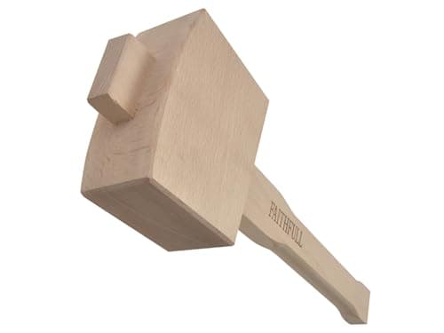 Image of Faithfull FAICM412 Carpenters Beech Mallet 4.1/2in,Brown