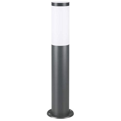 Image of MONZANA® Dahlia Outdoor Garden Bollard Light 50cm - Stainless Steel Pathway Light, E27, IP44 Weatherproof Driveway & Patio Lamp - Anthracite
