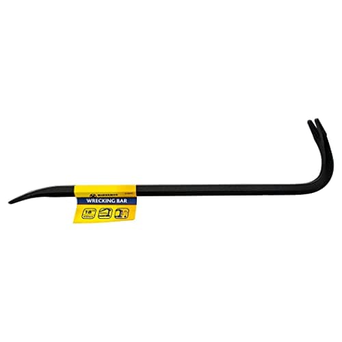 Image of 18" Wrecking Bar - Crow Nail Lever, Steel Swan Neck, Builders DIY Tool | Strong Arm, 18 Inch, Nail Floorboard, Board Puller | Lifter Lever, Pry Pull, Multi Purpose