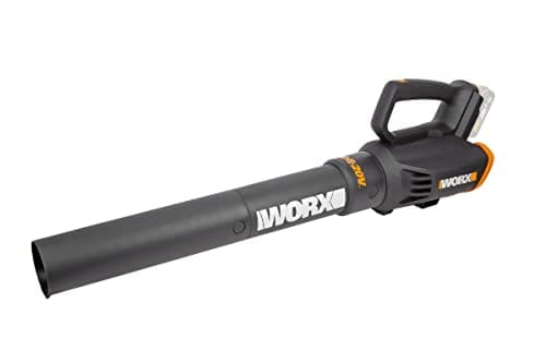 Image of Worx WG547E.9 Cordless Leaf Blower 20V Turbine Technology, Two Speed Levels, One-Hand Operation, Without Battery & Charger, 20 V, Black/Orange