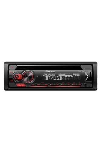 Image of Pioneer DEH-S320BT 1-DIN CD Tuner with Bluetooth, USB, Spotify, Pioneer Smart Sync App and compatible with Android devices.