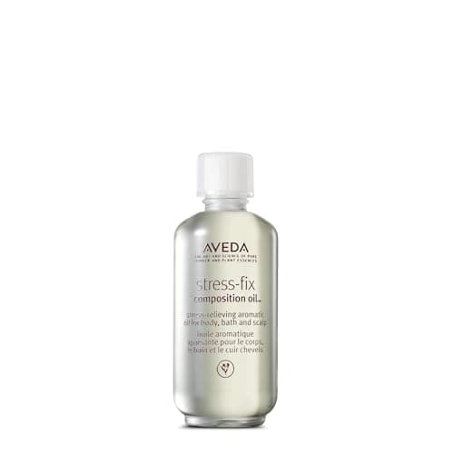 Image of Aveda Stress-Fix Composition Oil | Scalp, Bath & Body Oil | Shown to Reduce Feelings of Stress | with Aroma of Lavender, Lavandin, Clary Sage, 50ml