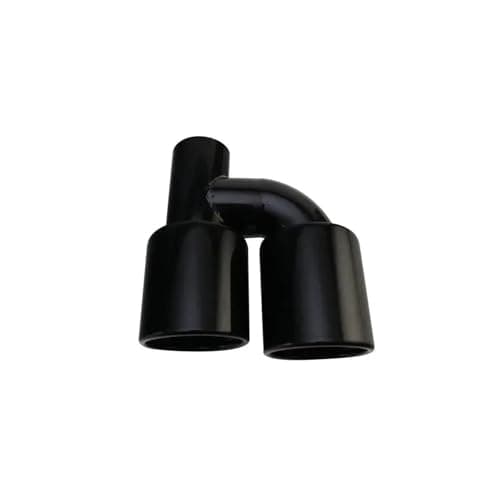 Image of Dual Exhaust Pipes 1PCS Stainless Steel Black Double Exhaust Pipe IN 2.5inch OD 3.5'' 4'' Rear Muffler Tip Universal Car Tail Automobile Tailpipe(102mm-left)