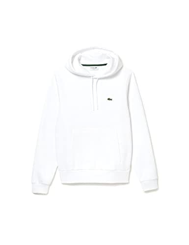 Image of Lacoste Mens Croc Hoodie Blanc M
