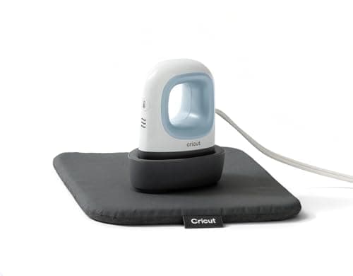 Image of Cricut EasyPress Mini Heat Press + Heat Press Mat - for Pressing Small Objects Like Shoes, Stuffed Animals, Hats & More - 3 Heat Settings & Precision Tip - Compact & Lightweight - Zen Blue