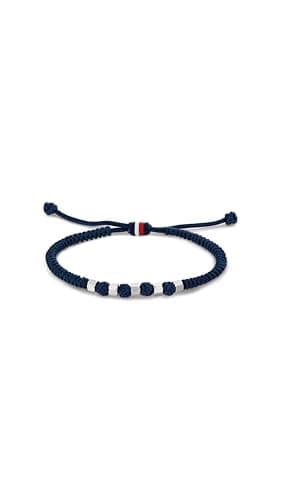 Image of Tommy Hilfiger Jewelry Men's Nylon Bracelet Navy Blue - 2790677