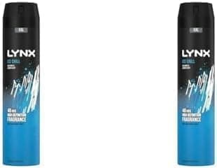 Image of Lynx XXL Ice Chill 48 hours of odour-busting zinc tech Aerosol Bodyspray deodorant 250 ml (Pack of 2)