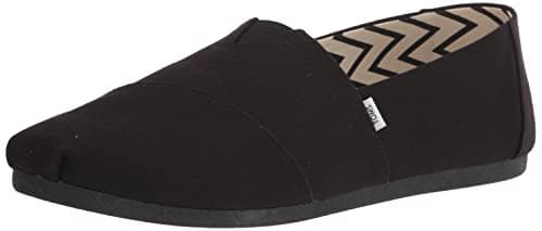 Image of TOMS Original Alpargata Canvas Shoes - Slip-On Comfort, Flexible Outsole, Eco-Friendly Design, Versatile Style for Everyday Wear Black