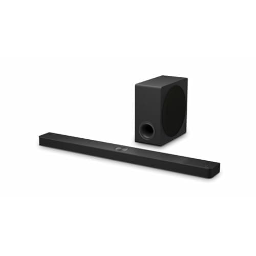 Image of LG S90TY - Smart Sound Bar, 570W, 5.1.3 Channels, Dolby Atmos and DTS Surround Soundbar, Wide Connectivity, Bluetooth, USB, Optical Input, Black