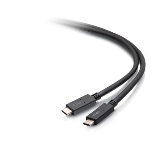 Image of C2G 1.8M (6ft) USB-C® Male to USB-C Male Charging, Data Transfer and Ultra HD 4K Video Cable (20V 3A) - USB 3.2 Gen 1 (5Gbps)