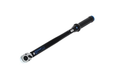 Image of GEDORE Torcoflex Torque Wrench 1/2 Inch 40-200 Nm with Lever Reversible Ratchet Steel Tube Black/Blue