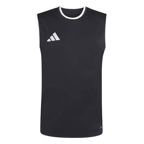 Image of adidas Men's Entrada26 Sleeveless Jersey, Black/White, M