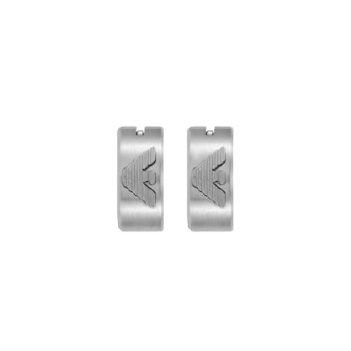 Image of Emporio Armani Men's Silver-Tone Stainless Steel Earring, EGS3165040