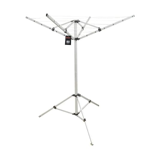 Image of H-LINE 4 Arm 16M Free Standing Portable Rotary Airer Outdoor Indoor Garden Laundry Clothes Washing Line Dryer Folding