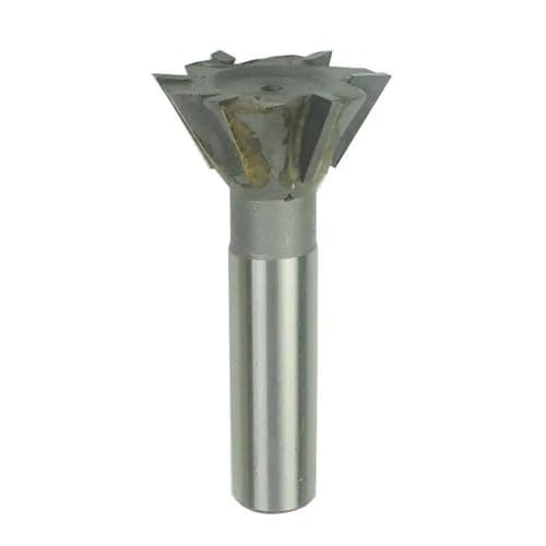 Image of 1pcs 55 Degree 60 Degree Dovetail Cutter 16-45mm Cutting Diameter Carbide Tungsten Steel Straight Shank Dovetail Slot Milling Cutter HSS Straight Shank Dovetail Slot Cutter End Mill(20x60 degree)