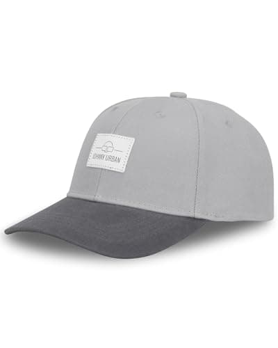 Image of Johnny Urban Cap Men and Women Snapback Grey - Dean - Stylish Baseball Cap Adjustable & with Logo Badge - One Size Unisex - Comfortable Trucker Hat