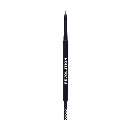 Image of Revolution Precise Brow Pencil, Double-Ended Makeup Tool with Brush for Easy & Ultra Defined Brows and Bold Looks, Auburn, 0.05g