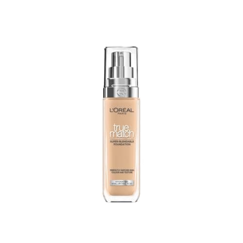 Image of L'Oréal Paris Foundation for Face, Skincare Infused with Hyaluronic Acid, True Match Hydrating Liquid Foundation for All Skin Tones, SPF 16, 5N Sand, 30 ml