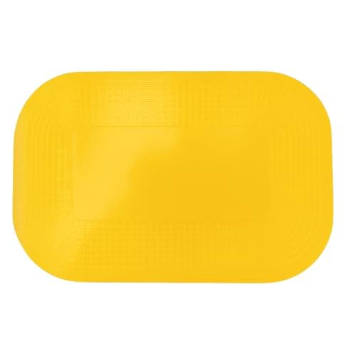 Image of DYCEM Non Slip Rectangular Pad 35 x 25 cm, Yellow, Precut Adhering Pad, Grip Assistance, Non-Toxic, Prevents Objects From Sliding or Rolling, Ideal for Cups, Plates, & Eating Utensils