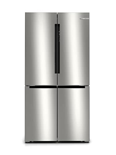 Image of Bosch Home & Kitchen Appliances KFN96APEAG French Door Fridge Freezer with XXL Capacity, NoFrost, HomeConnect, VitaFresh XXL Pro 0C, 183 x 91 cm, Silver, Freestanding, Serie 6