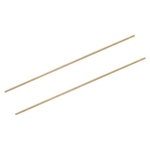 Image of sourcing map 2Pcs M2-0.4x250mm Fully Threaded Rods, Threaded Rods Bar Studs, Brass Long Thread Screws Hardware for U-Bolts, Anchors, Clamps, Hangers, Brass