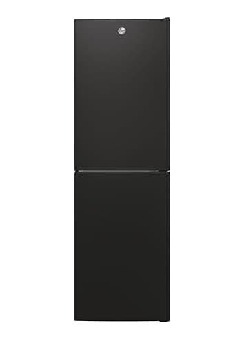 Image of Hoover H-FRIDGE 300 Freestanding Fridge Freezer 50/50, 2 Doors, Low Frost Technology, E Class, 252L Total Capacity, Internal Display, Integrated Handle, Black, 54.5x55x176 cm - HOCT3L517EBK