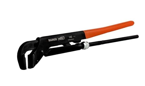Image of Bahco 142 "Swedish Model Pipe Wrench, Red/Black, 426 mm