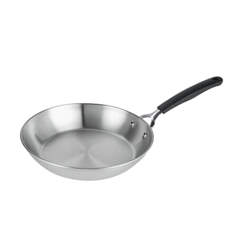 Image of Prestige Made to Last Uncoated Stainless Steel Frying Pan 21cm – Non-Toxic, Induction Compatible, Dishwasher & Oven Safe, Silver