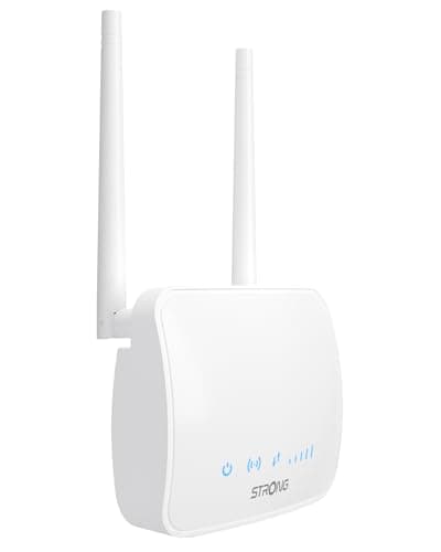 Image of STRONG N300 Mbps WiFi 4G Router, 4G Cat4 LTE Network with SIM Card Slot, Detachable Antennas, 1×100 Mbps LAN Port, Secure Mobile WiFi Router, Plug & Play, USB 3.0 (4GROUTER350M)