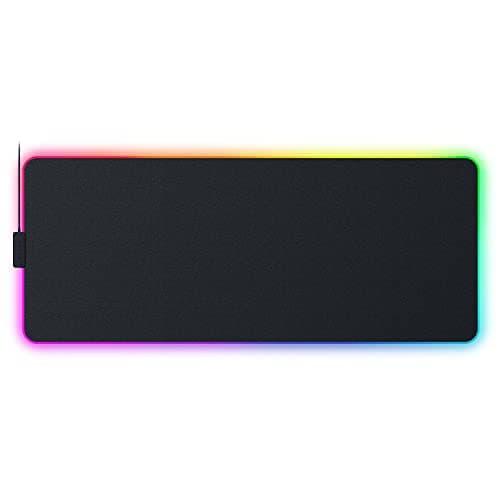 Image of Razer Strider Chroma Hybrid Gaming Mouse Mat - Chroma RGB: 19 Zones, Soft/Hard Mat, Warp & Water-Resistant, Anti-Slip Base, Seamless Edges