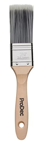 Image of ProDec 1.5 inch Decorator Synthetic Paint Brush for a Smooth Finish Painting with Emulsion, Gloss and Satin Paints on Walls, Ceilings, Wood and Metal, 1.5" 38mm