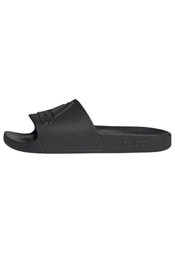 Image of adidas Unisex Adilette Aqua Slides, Core Black/Core Black/Core Black, 9 UK