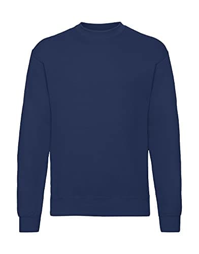 Image of Fruit of the Loom Men's Classic Set-in Sweat Sweatshirt, Blue - Navy, XL