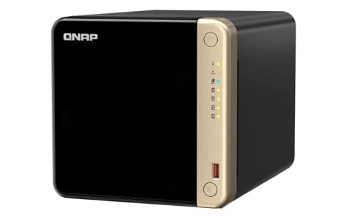 Image of QNAP TS-464-8G-US 4 Bay High-Performance Desktop NAS with Intel Celeron Quad-core Processor, M.2 PCIe slots and dual 2.5GbE (2.5G/1G/100M) network connectivity (diskless)