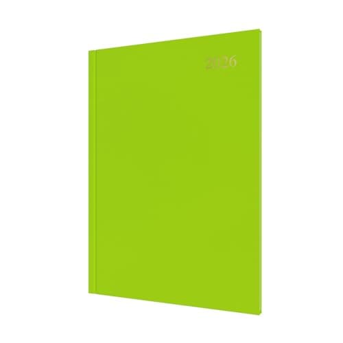 Image of Collins - Essential - 2026 12 Month Calendar Year Planner, Week-to-View Diary, A4 Hard Cover - Lime (ESSA43.64-26)