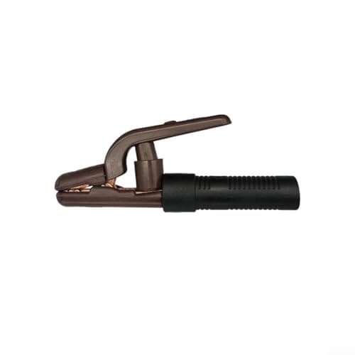Image of Welding Electrode Holder 300A 500A Pure Copper Clamp for MMA Welder | Insulated Handle for 1/4 to 7/8 Inch Rods | Heavy Duty Brass Earth Clip with Spanner Connection(300A)
