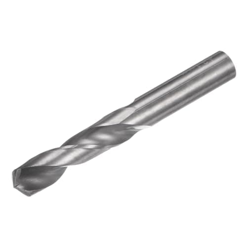 Image of sourcing map Solid Carbide Drill Bit, 8.1mm (0.319") YG6X/C3 Micro-Grain Tungsten Carbide Short Twist Drill Bits Straight Shank for Drilling Stainless Steel Aluminum Metal Plastic