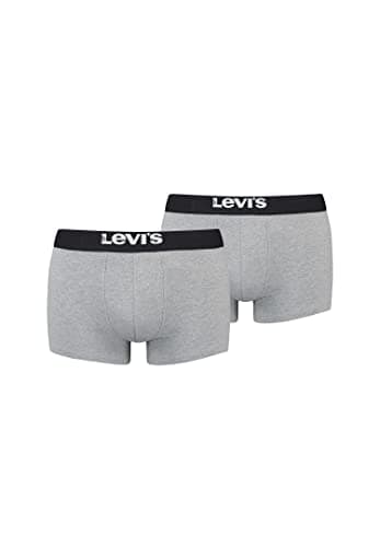 Image of Levi's Men's Solid Basic Trunk, Middle Grey Melange, XL, Middle grey (middle grey blend), XL
