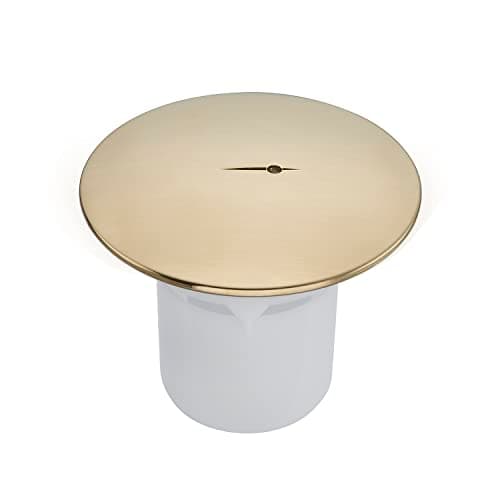 Image of Sandy Beach Shower Drain Trap Insert Cover Replacement, Brass (90mm Hole/115mm Cover)