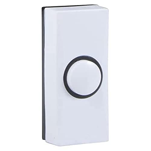 Image of Byron 7910 Wired Bell Push, White, 2 Wire