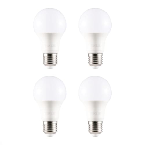 Image of TEKLED® A60 LED Bulbs | E27 Edison Screw | Energy Saving 7W Light Bulb 60W Incandescent Bulb Equivalent | 4000K DIMMABLE 595LM | 4-Pack | Cool White