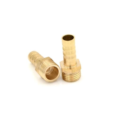 Image of Male BSP Thread BE-TOOL 3/8" Male Thread Pipe Fitting 10 mm Barb Hose Tail Connector for Pond/Pool/Hose Pipe Adapters (Pack of 2)