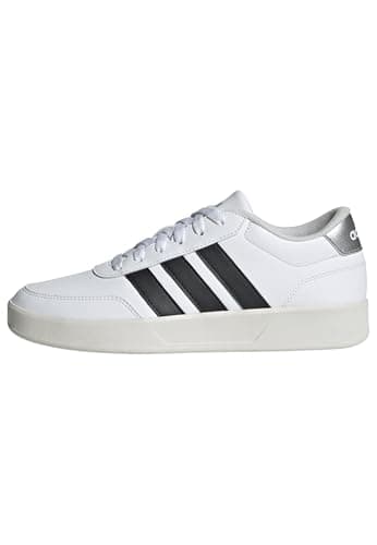 Image of adidas Women's BREAKNET 3.0 Shoes, FTWR White/core Black/Silver met., 8 UK