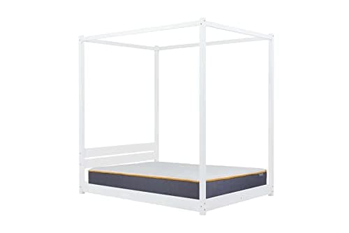 Image of Birlea Darwin Four Poster King Bed White