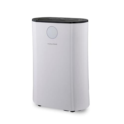 Image of Morphy Richards PureFresh 12L/Day Dehumidifier, 24m2 Coverage, Laundry Mode, Extra Long 2m Cord, HEPA Carbon Filter, Low Noise, Premium Air Flow, Touch Control, Smart Function, Defrost, UV/Ion, 185w