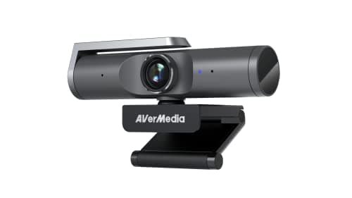 Image of AverMedia PW515 4K Ultra HD Auto Focus Business Webcam - AI Controlled Solution Image and Lighting Adjustment 100° Wide FoV for Video Conferencing and Virtual Meeting Zoom Team Skype PC Mac