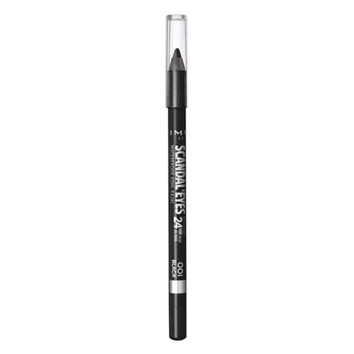 Image of RIMMEL LONDON - Scandal'eyes Eyeliner - Waterproof Khol - 24hr Wear, Smudge-proof - Ultra Smooth & Creamy Formula - High Intensity Colour - 001 Black - 1.3g